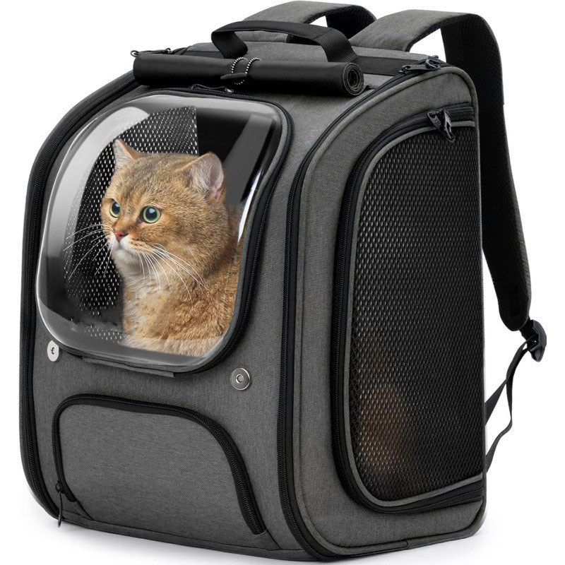 Portable Aviation Style Pet Backpack For Travel And Outdoor Use