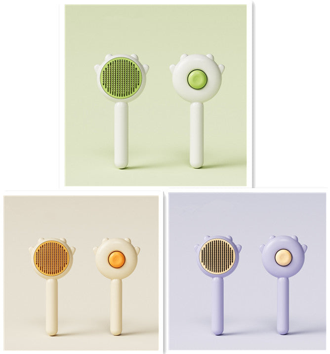 Pet Grooming Comb With Massage Function For Easy Hair Removal
