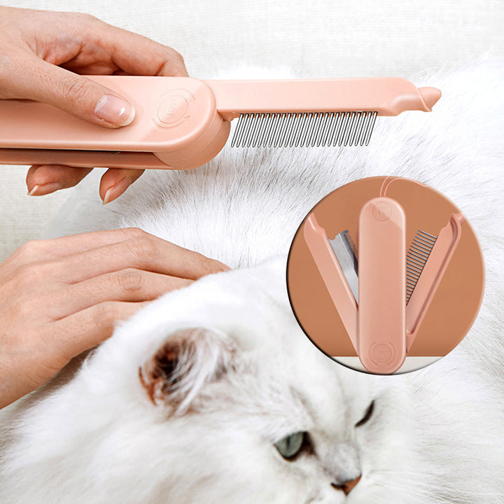 Pet Dematting Comb With Dense Teeth For Hair Removal And Grooming Use
