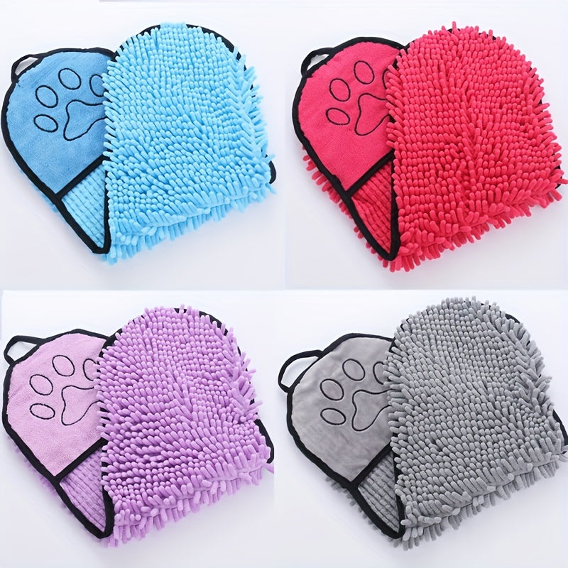 Microfiber Quick Dry Pet Towel With Hand Pockets For Fast Absorption