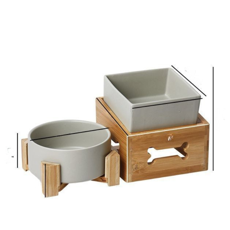 Pet Large Capacity High Stand Ceramic Bowl