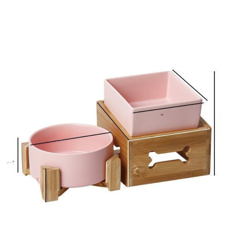 Pet Large Capacity High Stand Ceramic Bowl
