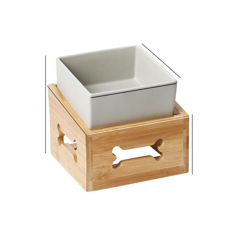 Pet Large Capacity High Stand Ceramic Bowl