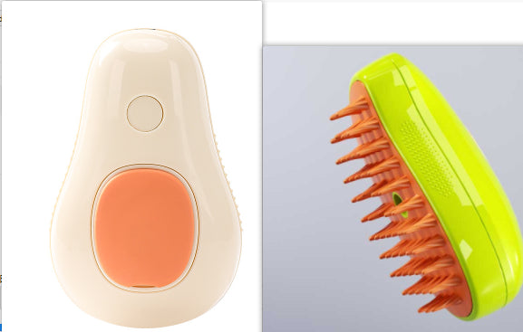 Electric Self Cleaning Steam Pet Grooming Brush For Massage And Hair Care