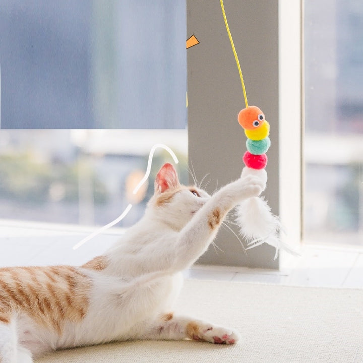 Pet Interactive Rope Grabbing Mouse Telescopic Hanging Toy