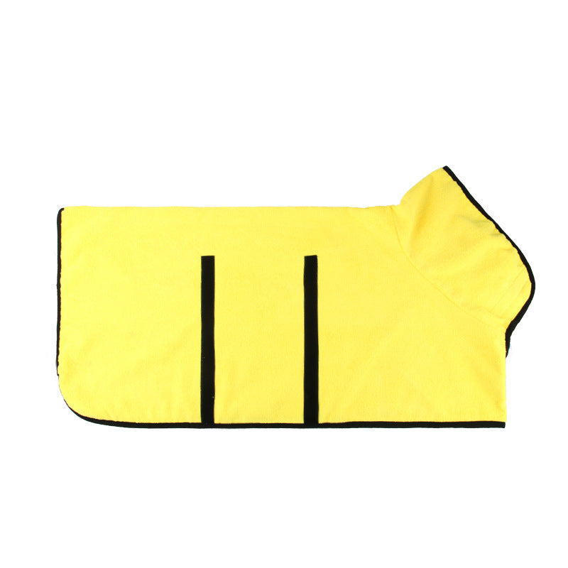 Bathing Robe Style Pet Clothing For Comfortable Drying And Grooming Use