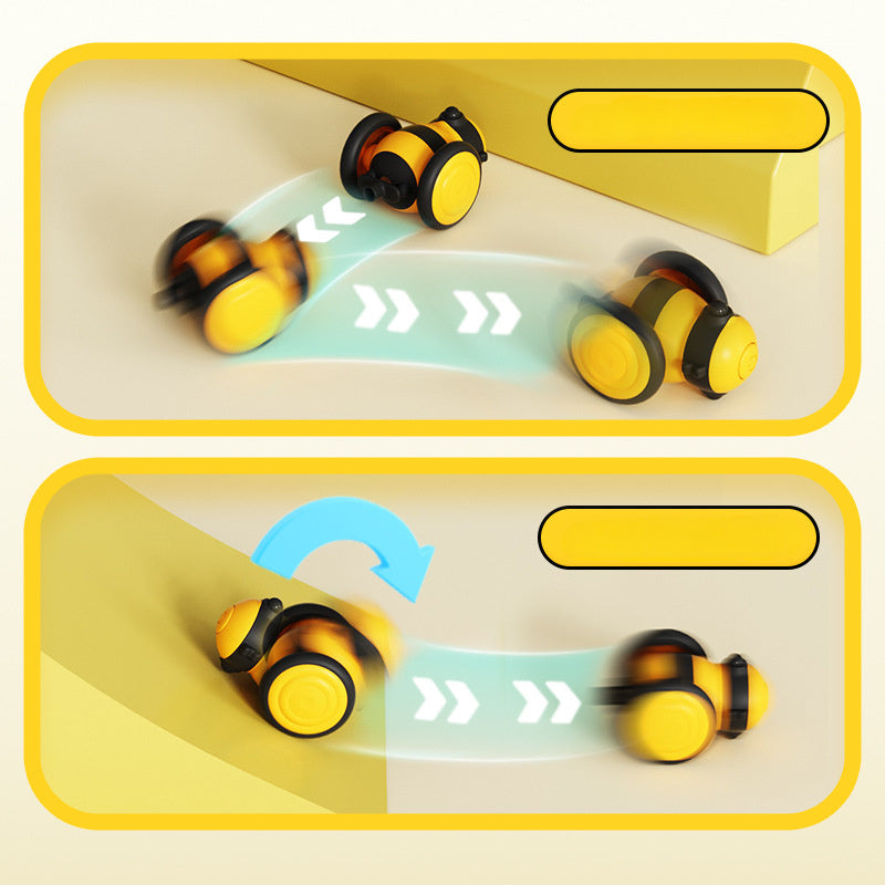 Electric Interactive Running Bee Pet Teaser Feather Toy