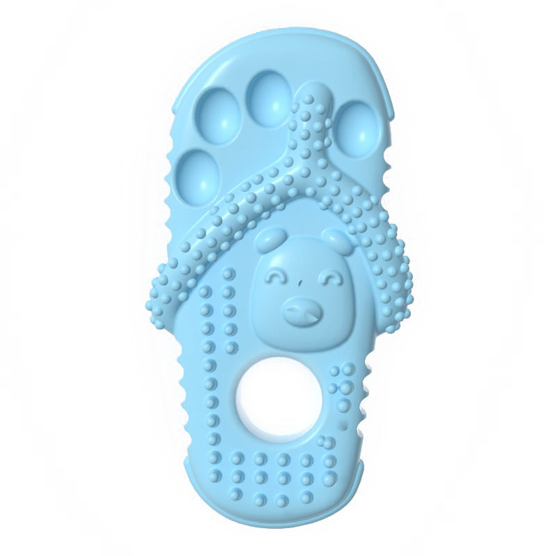 Durable Pet Chewing Slipper Toy Teething Rubber Dental Health Toy