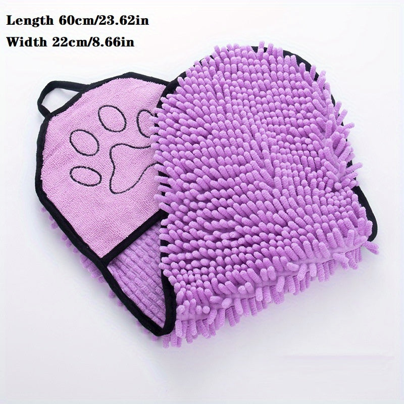 Microfiber Quick Dry Pet Towel With Hand Pockets For Fast Absorption