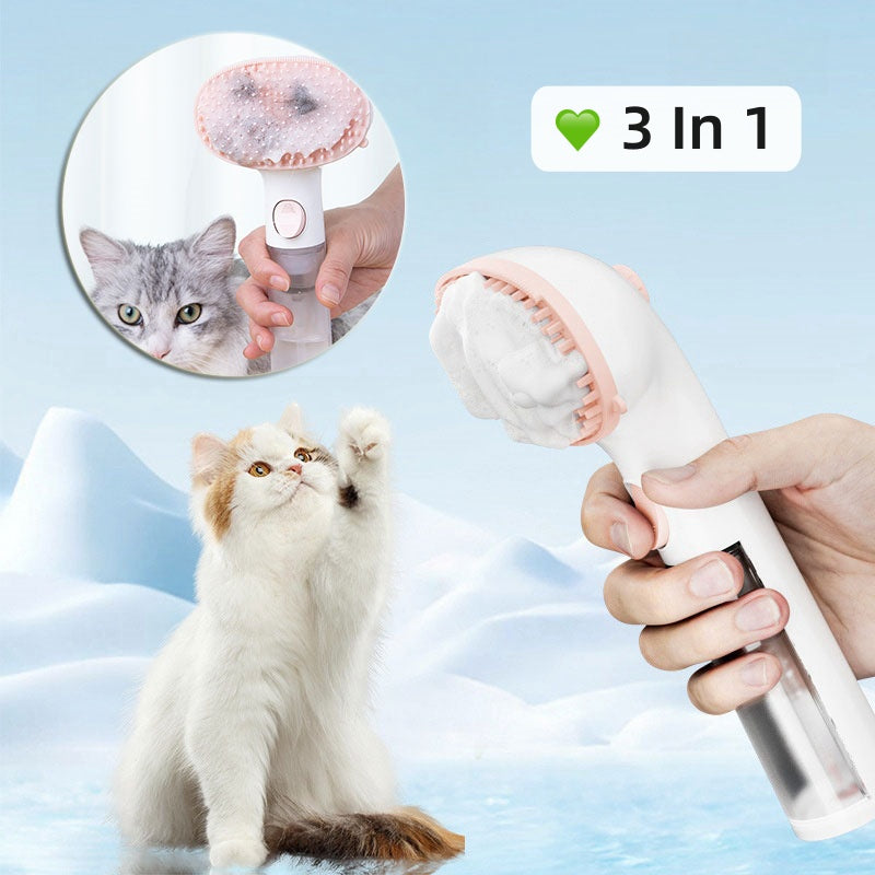 Pet 3 In 1 Steam Brush Adjustable Comb Hair Removal Grooming Tool