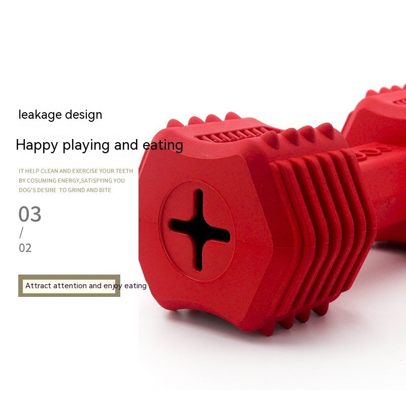 Pet Rubber Interactive Molar Food Leakage Long Lasting Toy