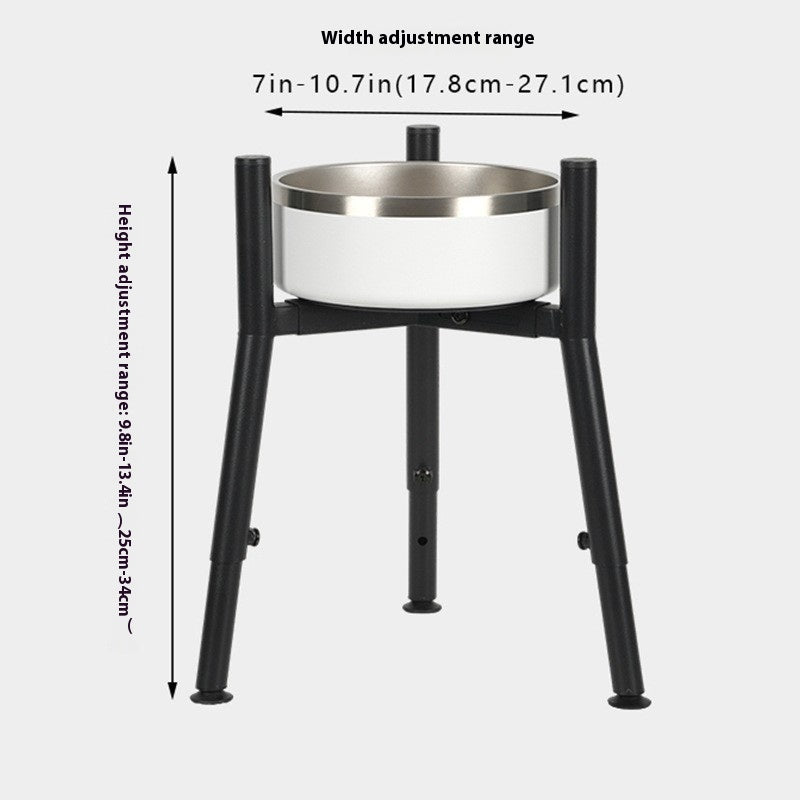 Adjustable Bracket Pet Bowl Stand