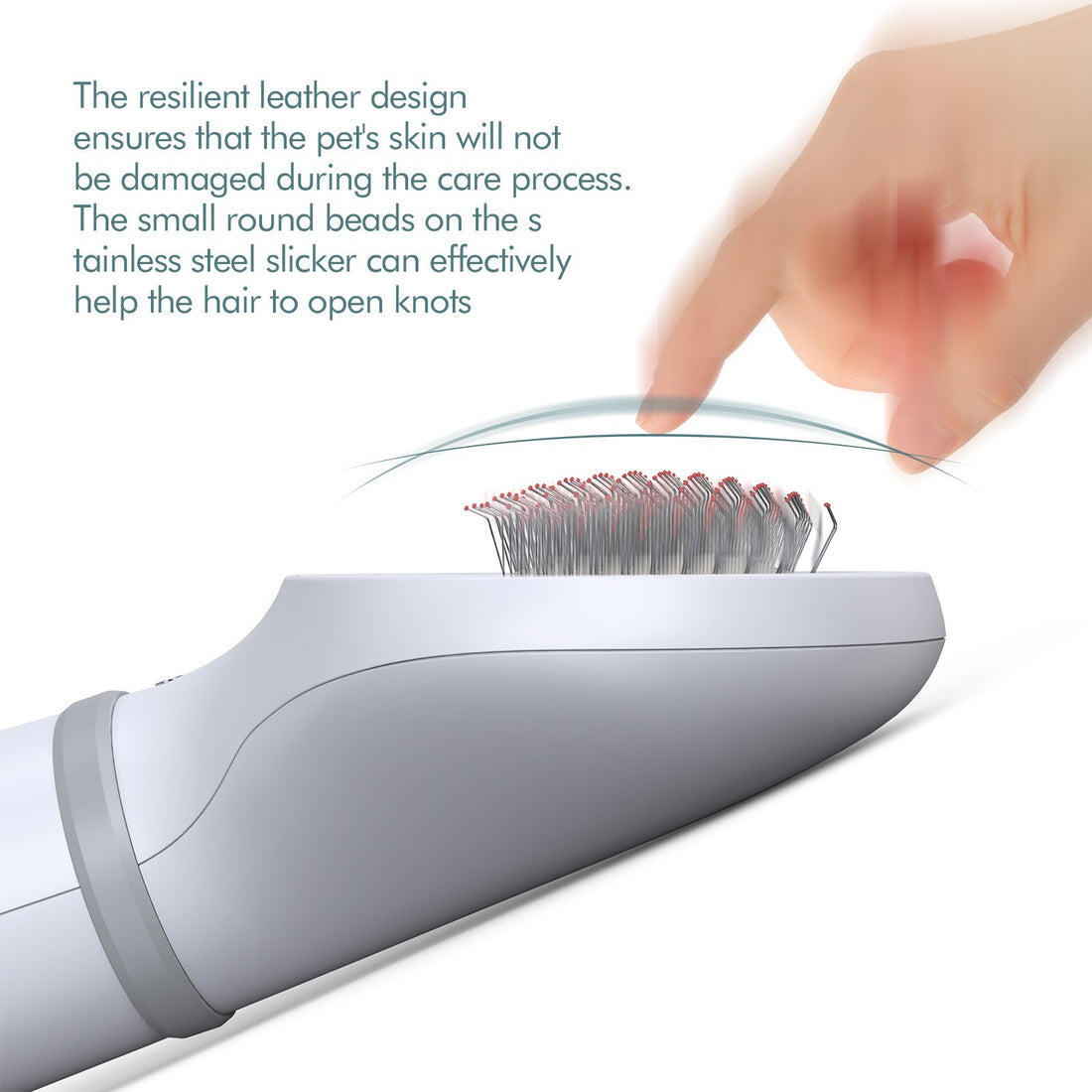 Pet Grooming Hair Dryer With Built-In Slicker Brush