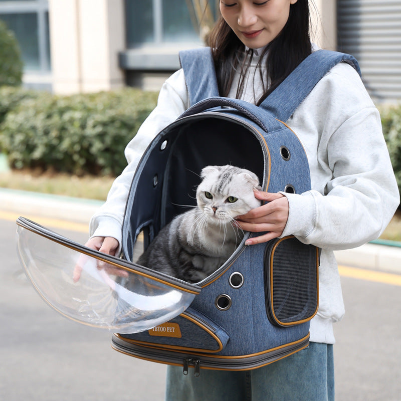Pet Transparent Large Capacity Portable Backpack Bag
