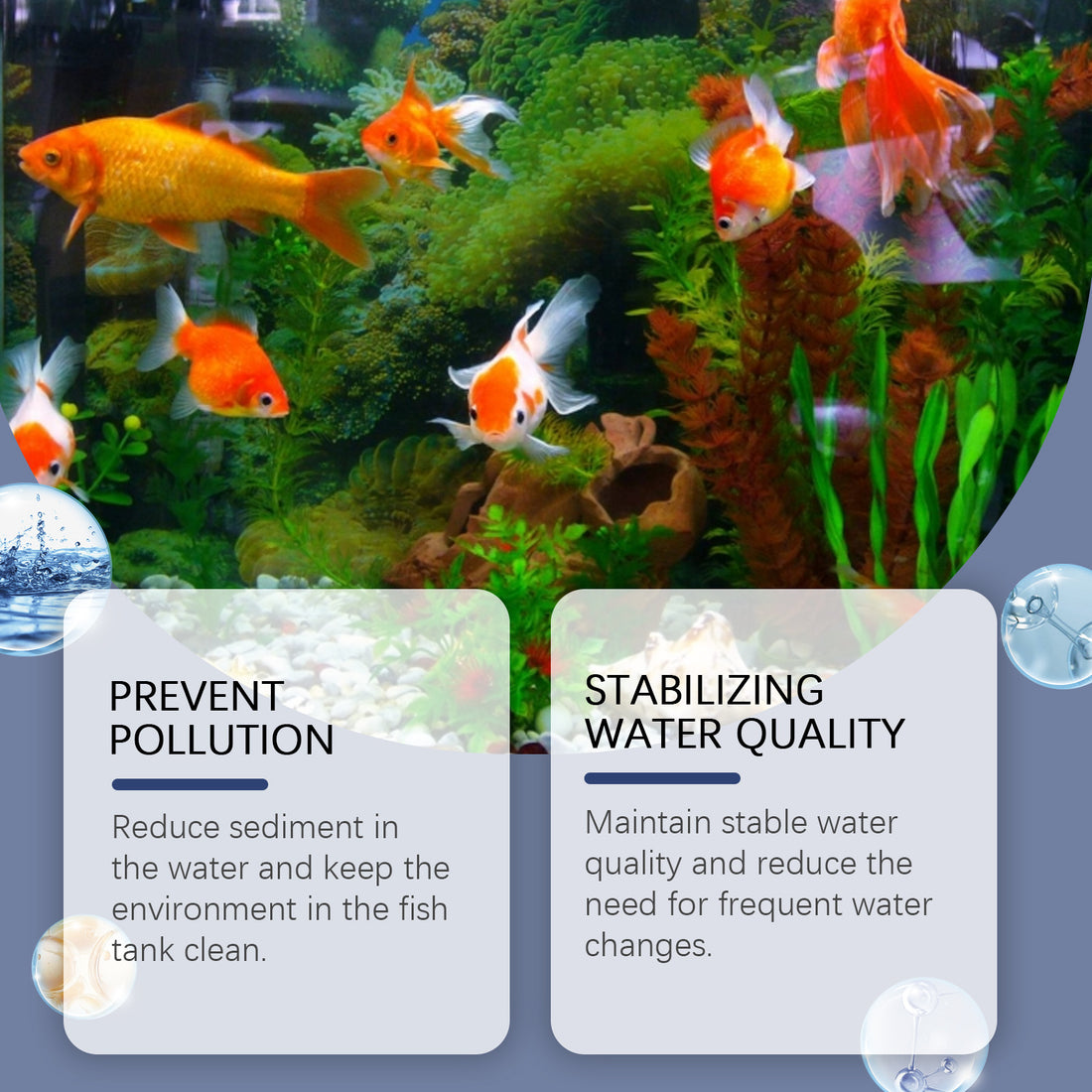 Water Decontamination Cleaner For Pet Tank Water Quality