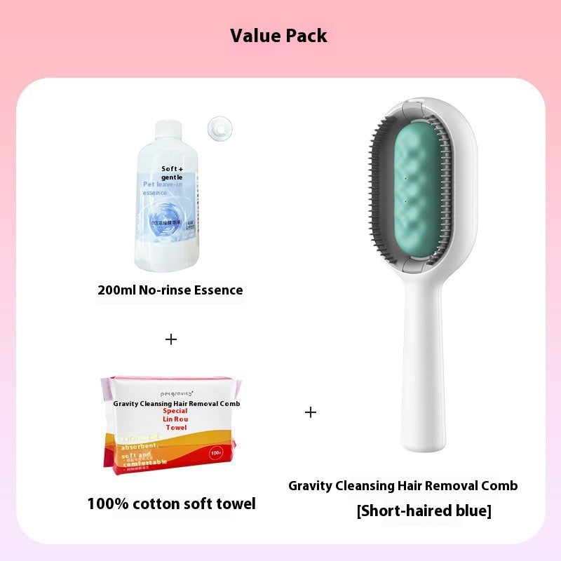 Pet Grooming Brush With Tank For Detangling And Hair Removal
