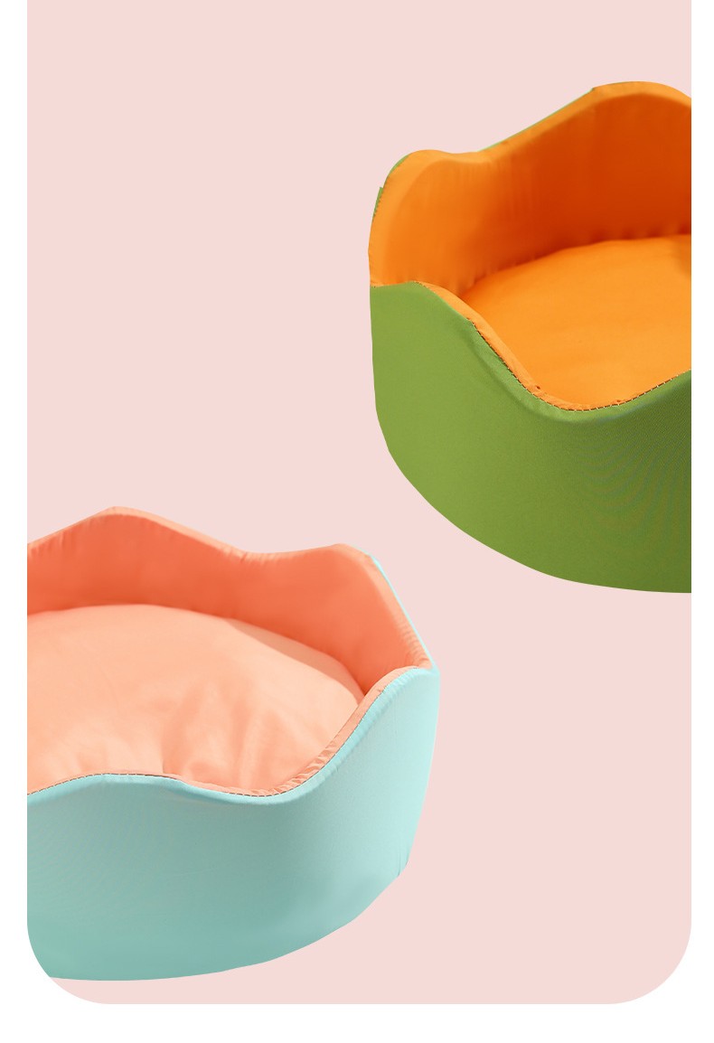 Ice Silk Breathable Nest Pet Bed Cooling Soft Indoor Sleeping
