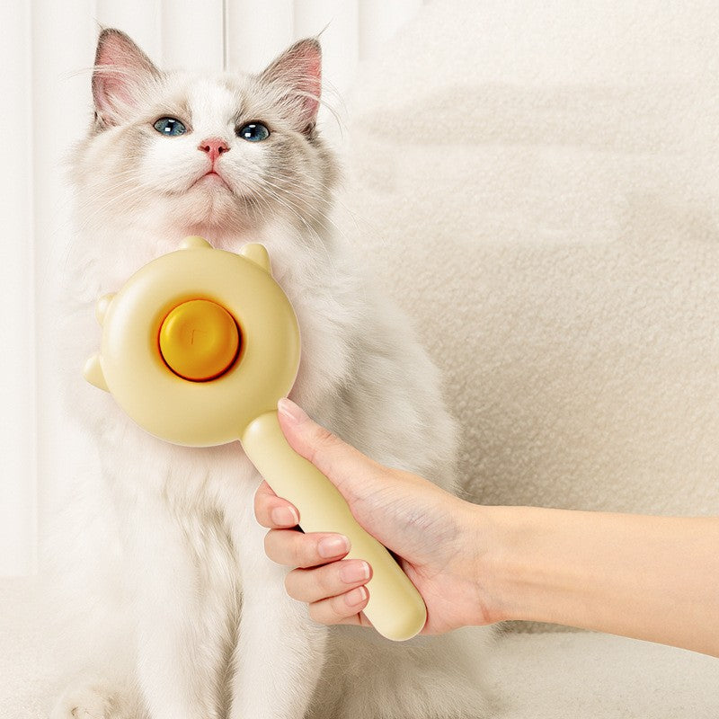 Pet Grooming Comb With Massage Function For Easy Hair Removal