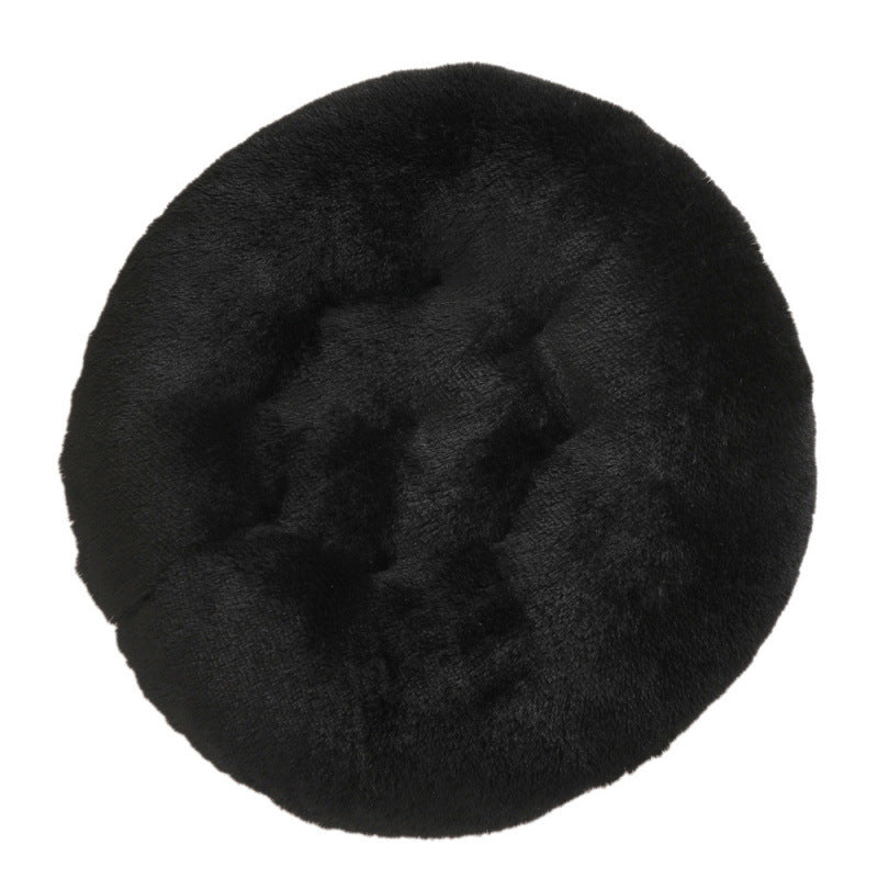 Pet Round Plush Warm Sleeping Mat Bed House