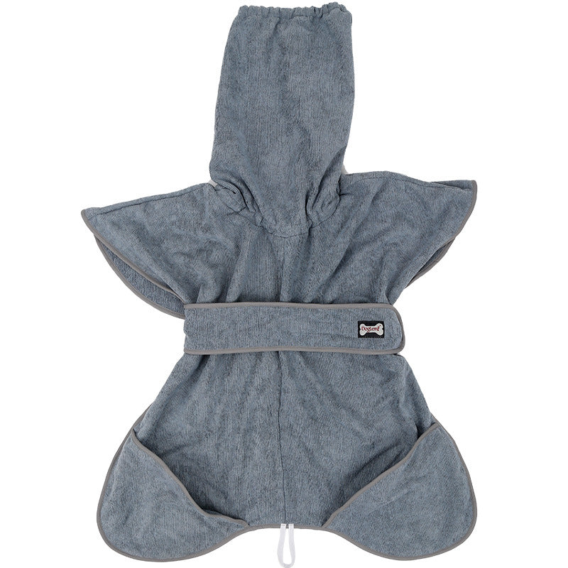 Highly Absorbent Cotton Pet Bathrobe Towel For Quick Drying