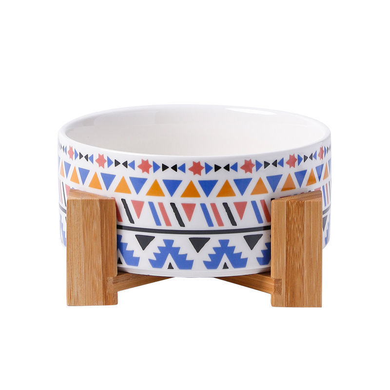 Pet Large Capacity High Stand Ceramic Bowl