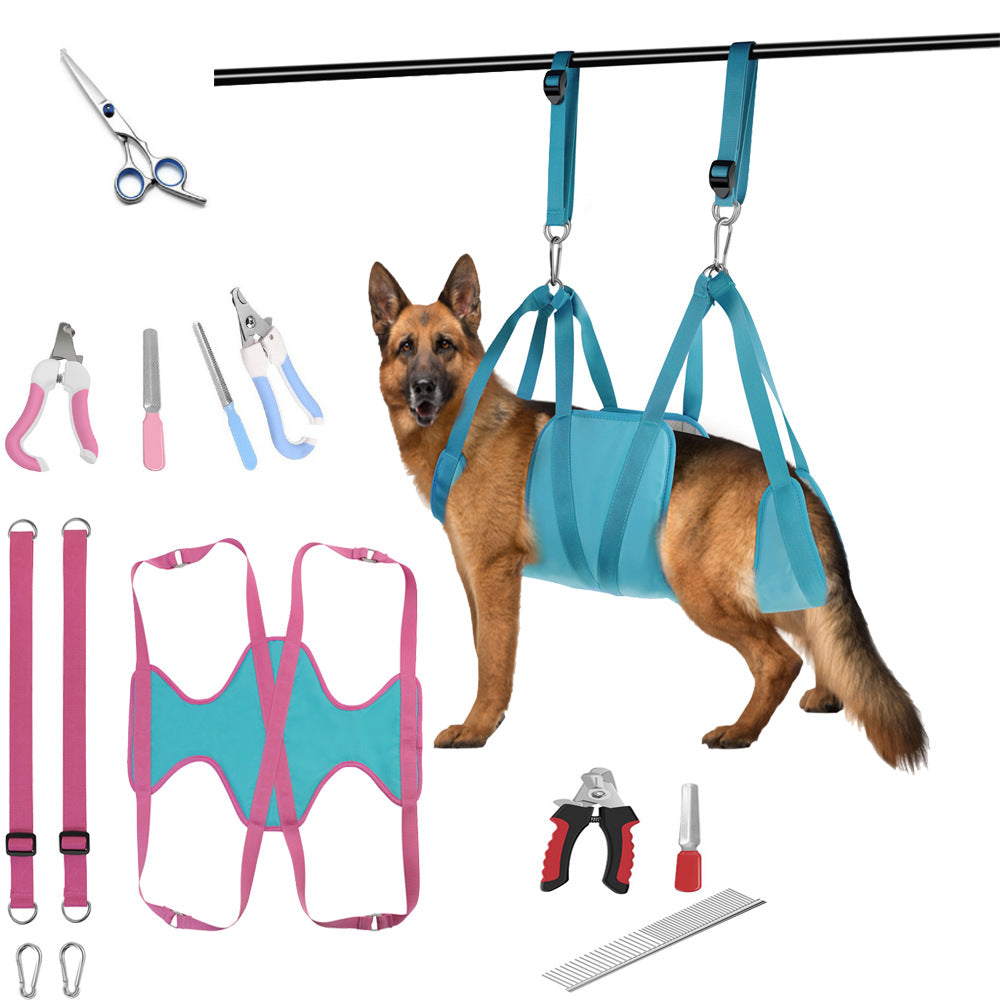 Pet Grooming Hammock Harness Kit For Safe Nail Trimming And Care