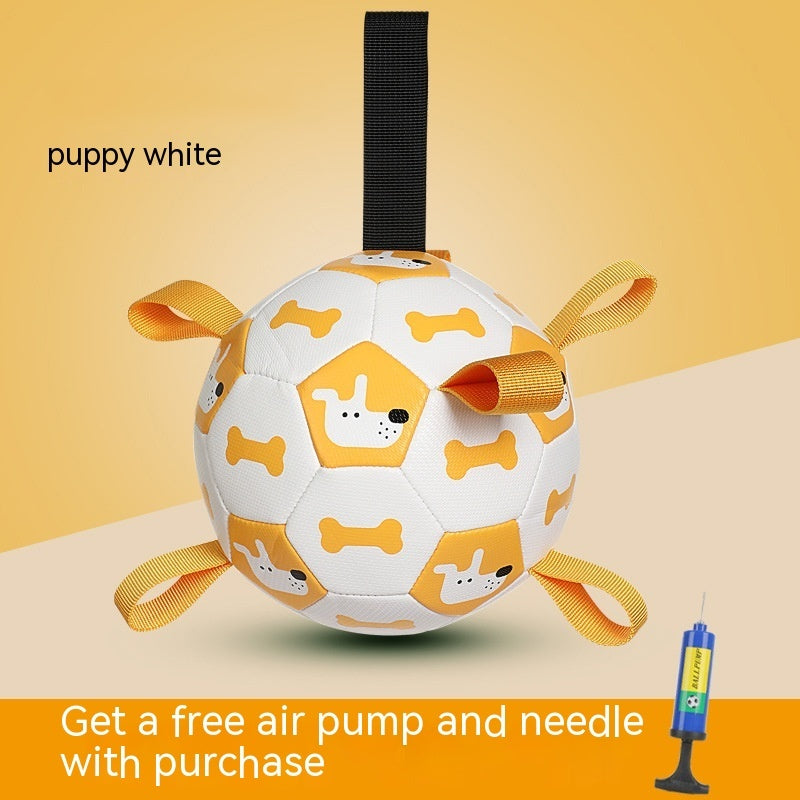 Pet Interactive Football Outdoor Training Bite Chew Teething Ball Toy