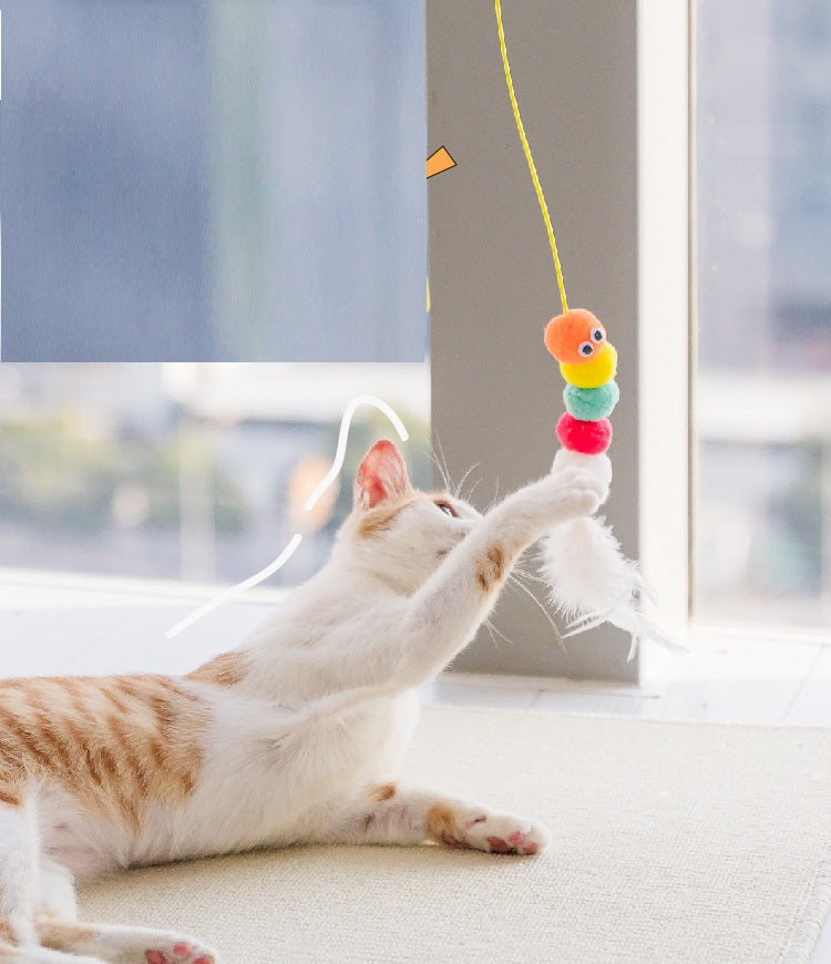 Pet Interactive Rope Grabbing Mouse Telescopic Hanging Toy