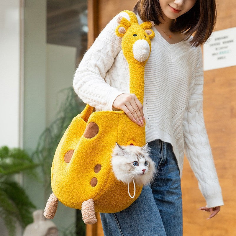 Pet Animal Shaped Diaper Bag Off Shoulder Portable Backpack