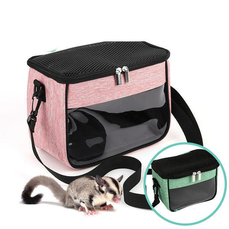 Crossbody Pet Carrier Bag For Small Animal Travel Cage