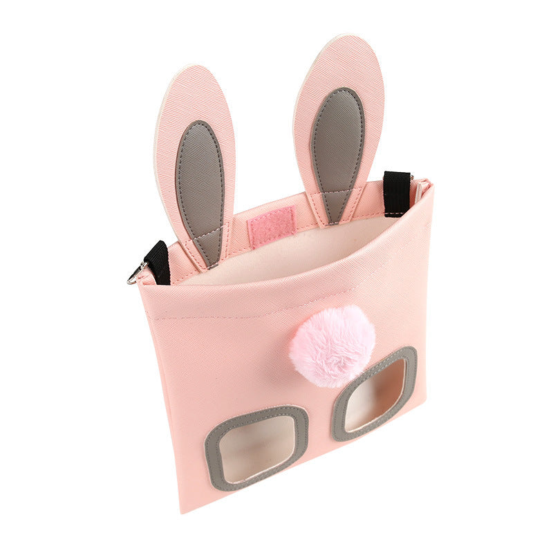 Cute Straw Bag Pet Hay Feeder For Small Animal Cage