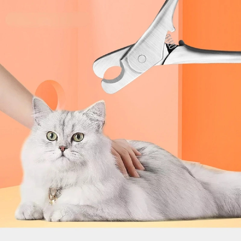 Professional Pet Nail Clipper With Safety Stainless Steel Trimming Tool