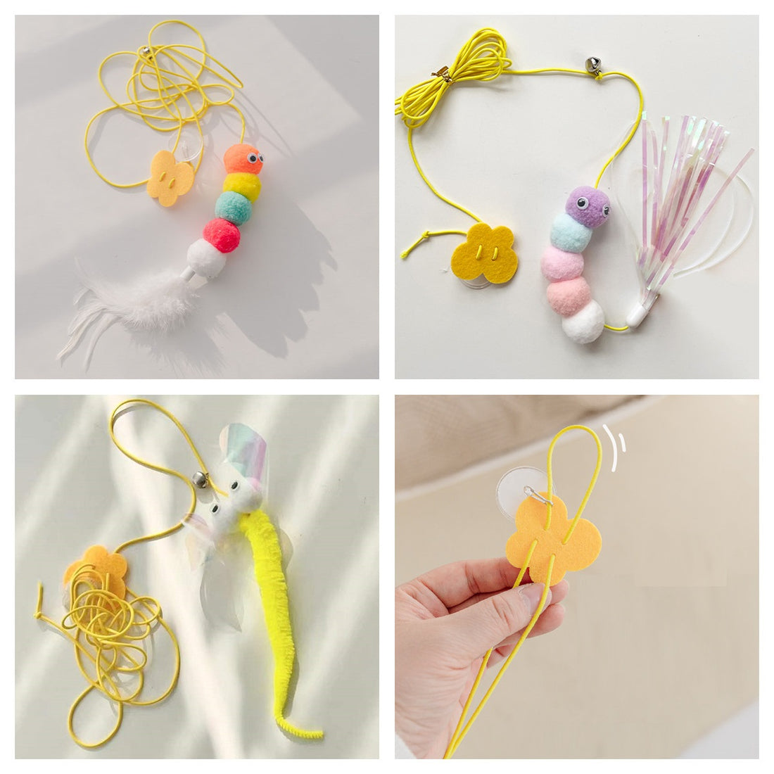 Pet Interactive Rope Grabbing Mouse Telescopic Hanging Toy