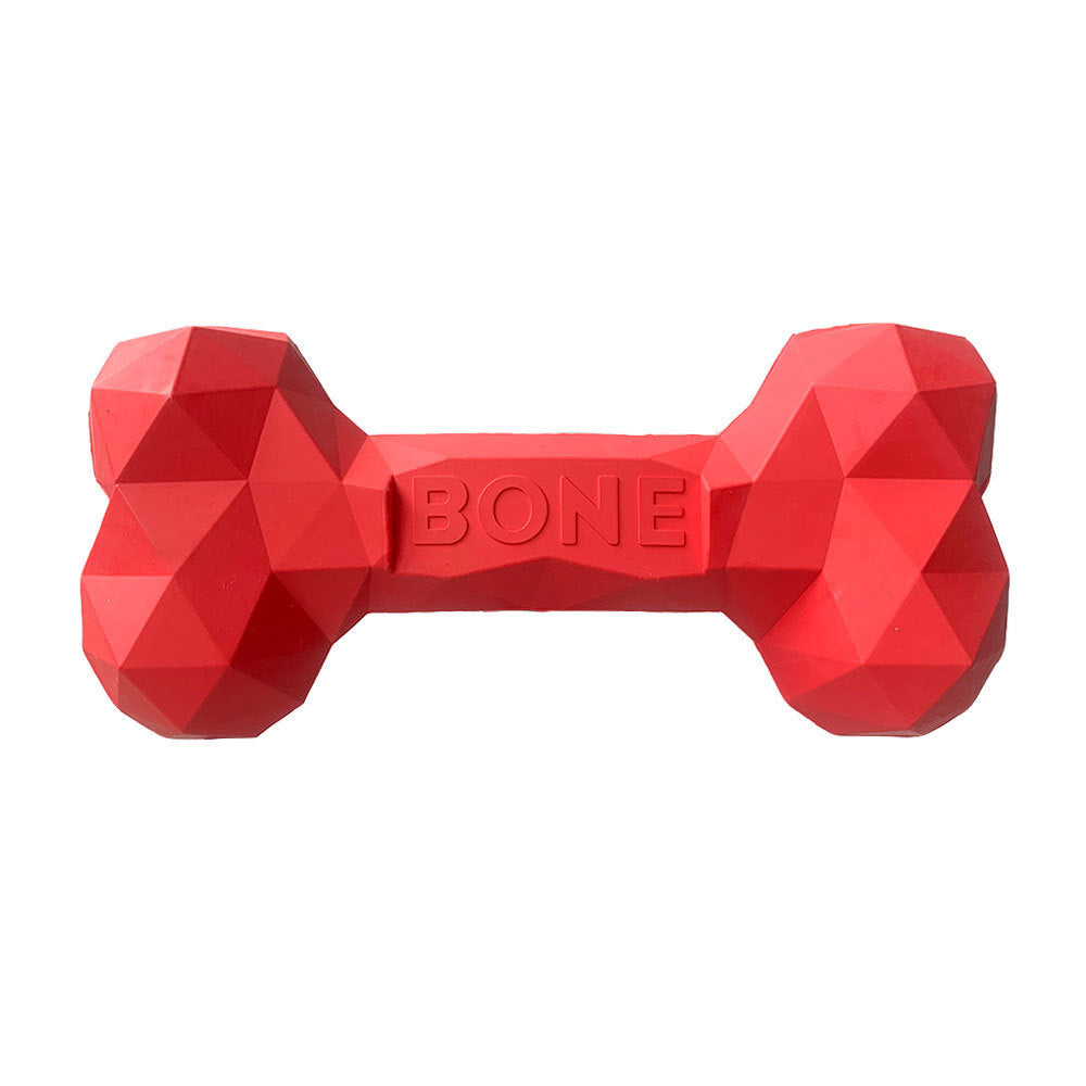 Pet Bite Resistant Rubber Bone Teeth Grinding Chew Toy