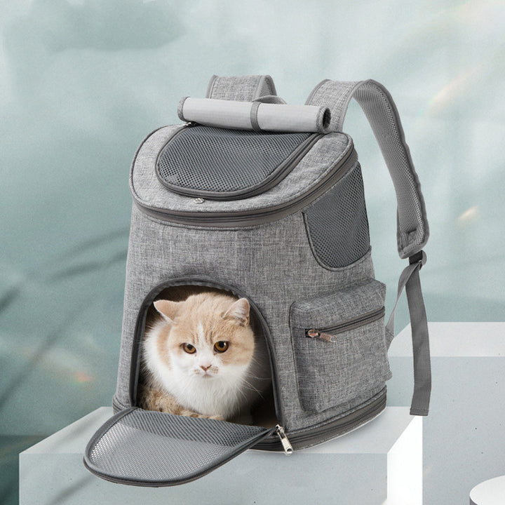 Pet Oxford Cloth Portable Shoulder Backpack Bag