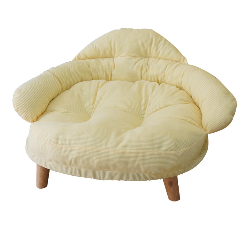 Pet Four Seasons Raised Solid Wood Thickened Bed