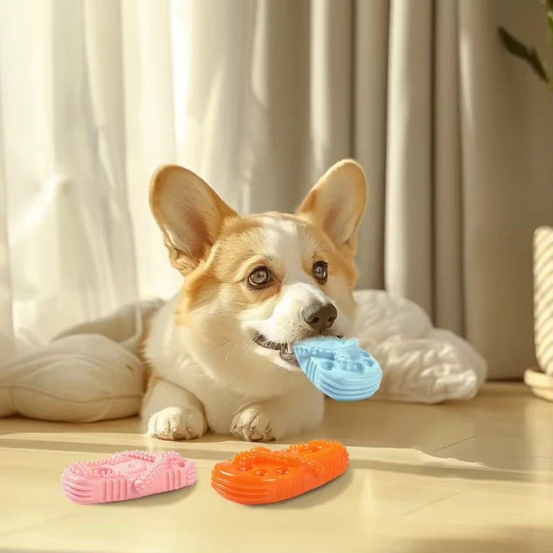 Durable Pet Chewing Slipper Toy Teething Rubber Dental Health Toy