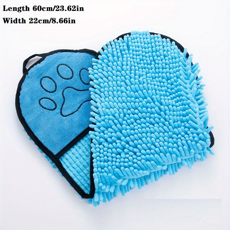 Microfiber Quick Dry Pet Towel With Hand Pockets For Fast Absorption