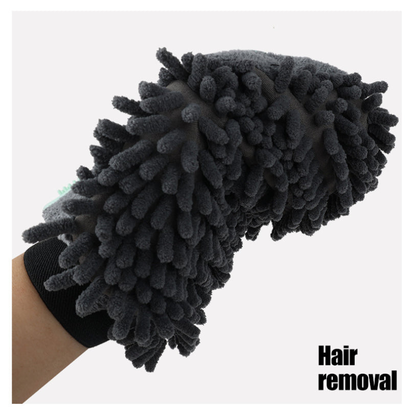 2-In-1 Pet Bathing Grooming Glove For Brushing And Massage Use