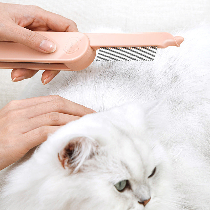 Pet Dematting Comb With Dense Teeth For Hair Removal And Grooming Use