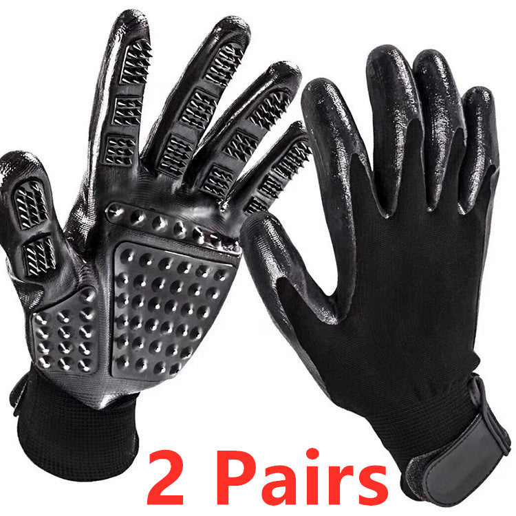 Pet Grooming Glove For Shedding Removal And Massage Cleaning Tool
