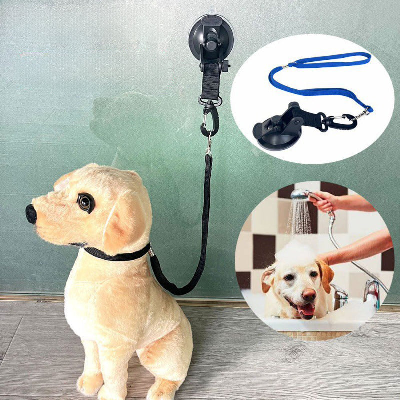 Pet Bathing Suction Cup Restraint System For Safe Grooming Control